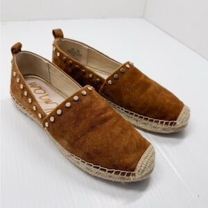 Sam Edelman Brown Suede Espadrille Flats